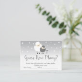 Niedliches Lamm rät wie viele Duschspiele Platzkarte (Stehend Vorderseite)