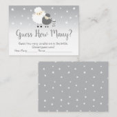 Niedliches Lamm rät wie viele Duschspiele Platzkarte (Vorne/Hinten)