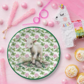 Niedliches Lamm und Klee | St Patrick's Day Paper Pappteller (Party)