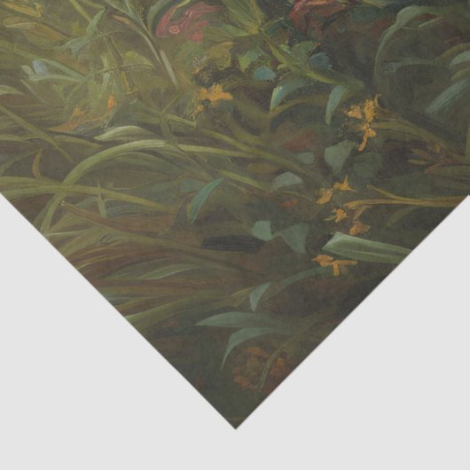 Niedliches Lamm und Schmetterling Art Decoupage Seidenpapier (Ausschnitt)