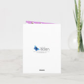 Niedliches Lamm willkommen in der Welt lila neues Karte (Rückseite)