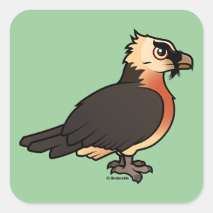 Niedliches Lammergeier Quadratischer Aufkleber