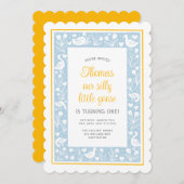 Niedliches Land Albern Gänse Geburtstagspartei Einladung (Vorne/Hinten)