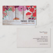 Niedliches Land Blumenwald Art Consignation Boutiq Visitenkarte (Vorne/Hinten)