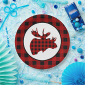 Niedliches Land Elche Kopf Party Pappteller (Party)