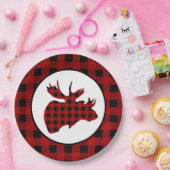 Niedliches Land Elche Kopf Party Pappteller (Party)