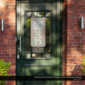 Niedliches Land gestapelte Pumpkins rosa Halloween Banner