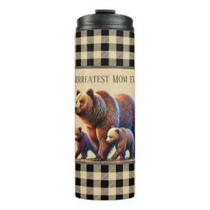 Niedliches Land trägt die beste Mama aller Zeiten Thermosbecher