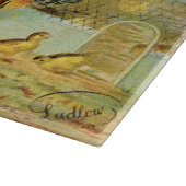 Niedliches Land Vintages Dachglas Schneidebrett (Ecke)