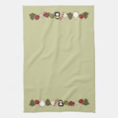 Niedliches Land-Weihnachten Geschirrtuch (Vertikal)