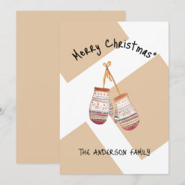 Niedliches Land Wintergloves Frohe Weihnachten