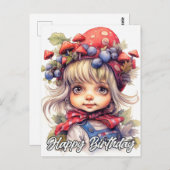 Niedliches Landbaummädchen Postkarte (Vorne/Hinten)