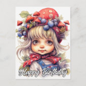 Niedliches Landbaummädchen Postkarte (Vorderseite)