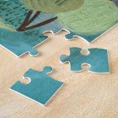 Niedliches Landdorf Illustration Wasserfarbener Ga Puzzle (Seite)