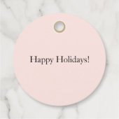 Niedliches Landdorf Schneeflocken Weihnachten Geschenkanhänger (Rückseite)