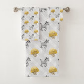 niedliches Länderkachelmuster Badhandtuch Set (Insitu)