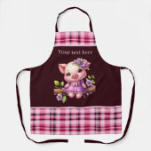 Niedliches Länderschwein Schürze (Vorderseite)