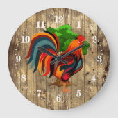 Niedliches Landhauftier Großuhr Große Wanduhr (Vorderseite)