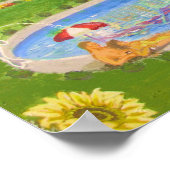 Niedliches Landhaus Poster (Ecke)