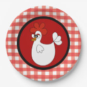 Niedliches Landhühnerhähnchen Party Pappteller (Vorderseite)