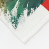 Niedliches Landschaftliches Italien Mittelmeerküst Fleecedecke (Ecke)