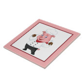 Niedliches Landschwein Fliese (Seite)