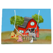 niedliches landwirtschaftliches Party Große Geschenktüte (Vorderseite)