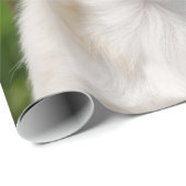 Niedliches Langhaar Chihuahua Dog Welpe Foto Geschenkpapier (Rolleneckpunkt)