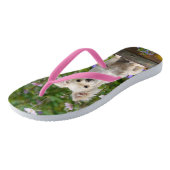 Niedliches langhaariges badesandalen (Schrägansicht)