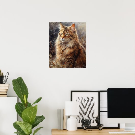 Niedliches LaPerm Cat Art Print Poster (Heimbüro)