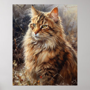 Niedliches LaPerm Cat Art Print Poster