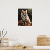 Niedliches LaPerm Cat Art Print Poster (Küche)
