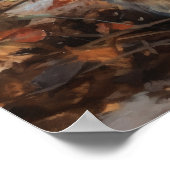 Niedliches LaPerm Cat Art Print Poster (Ecke)