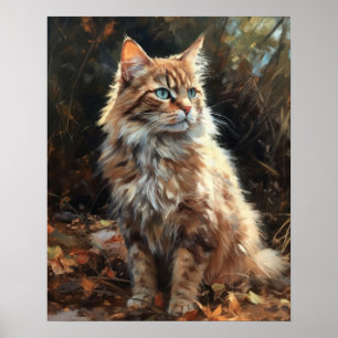 Niedliches LaPerm Cat Art Print Poster