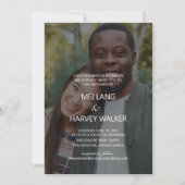 Niedliches Lässiges Foto Hochzeit Einladung (Vorderseite)