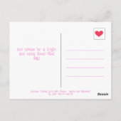 Niedliches Latte Lächeln, denken Sie an Sie Postkarte (Rückseite)