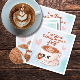 Niedliches Latte Paper Napkin Serviette