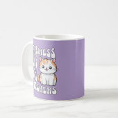Niedliches Lavendel-Sprichwort Kaffeetasse (Vorderseite Links)