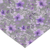 Niedliches Lavendelmuster Aquarellfarbe Blume grau Kurzer Tischläufer (Ecke)