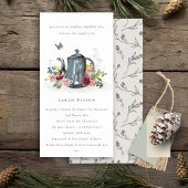 Niedliches Leaf Rose Blumenkohl Teekocher Brautpar Dankeskarte