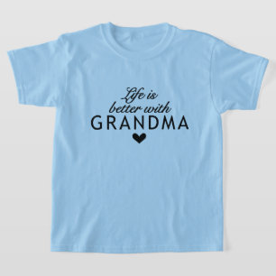 niedliches Leben besser Großmutter-Wortart T-Shirt