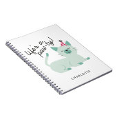 Niedliches Leben des Katzen-Zitat-| ist ein Notizblock (Rechte Seite)