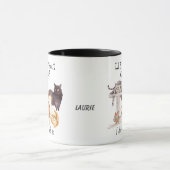 Niedliches Leben ohne Katzen Personalisiert Tasse (Zentrum)