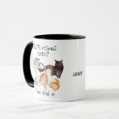 Niedliches Leben ohne Katzen Personalisiert Tasse (Vorderseite Links)