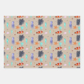 Niedliches Leben von Meerestieren Geschenkpapier Set (Vorderseite 2)