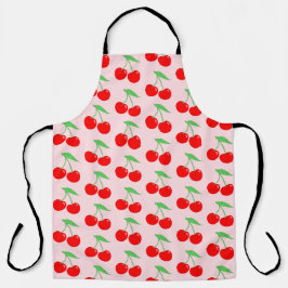 Niedliches, lebendiges Cherry-Muster Schürze