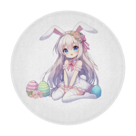 niedliches, lebendiges Ostern Schneidebrett (Vorderseite)