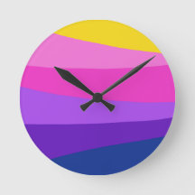 Niedliches, lebhaftes Design Blau Rosa Gelb