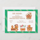 Niedliches Lebkuchen - Einladung (Vorderseite)