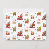 Niedliches Lebkuchen - Einladung (Rückseite)